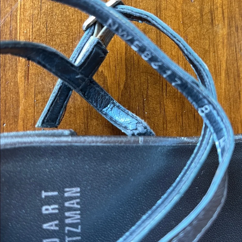 Stuart Weitzman Crystal Jeweled Strap Sandals